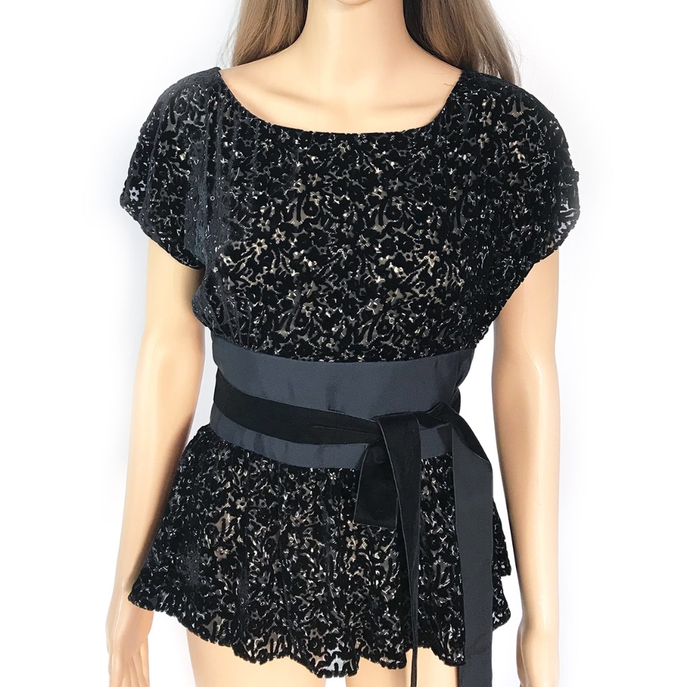 NWT Charles Nolan Elegant Black Top